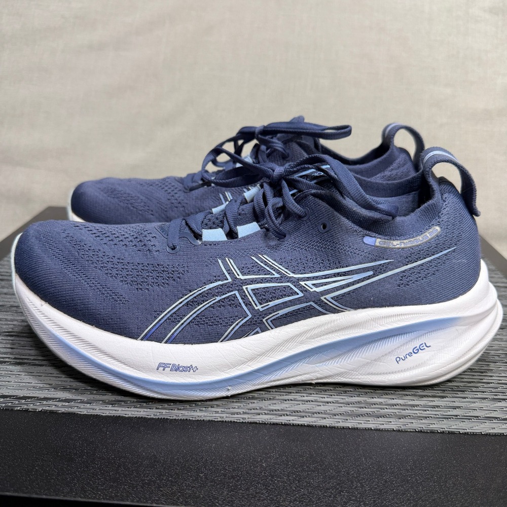 ASICS GEL-Nimbus 26 Running Shoes - Women 8.5 - Blue 1012B601